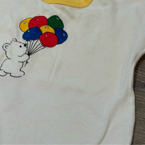 Vintage Carter's Circus Bear Balloons Birthday One Piece Outfit 12m - Picture 7 of 7